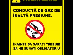 Placuta pentru conducta de gaz de inalta presiune